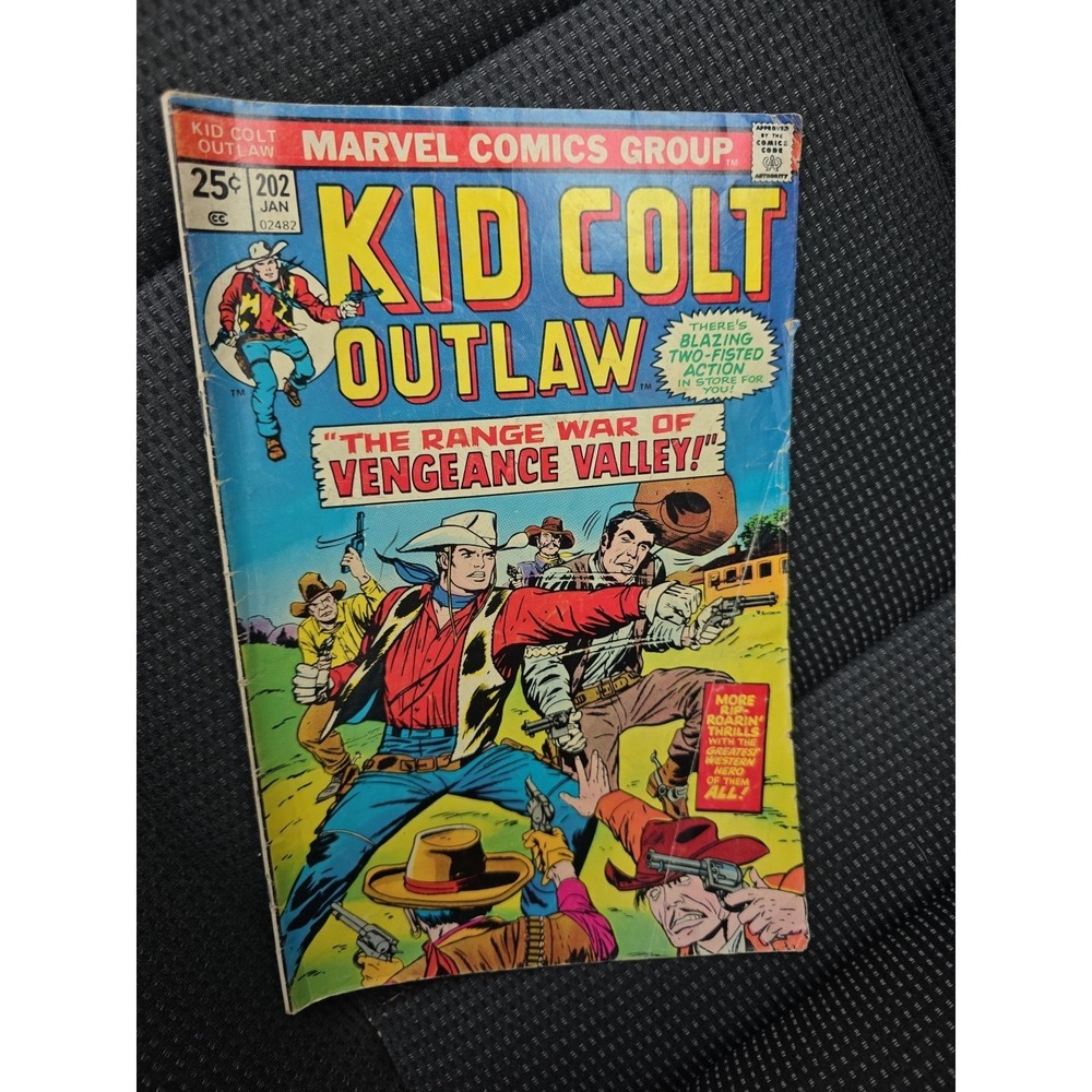 Marvel WESTERN Comics   KID COLT OUTLAW #202   VG